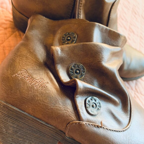 Blowfish - 1-inch Heeled Ankle Boots in faux leather - brown Size 8,5 - Picture 4 of 4